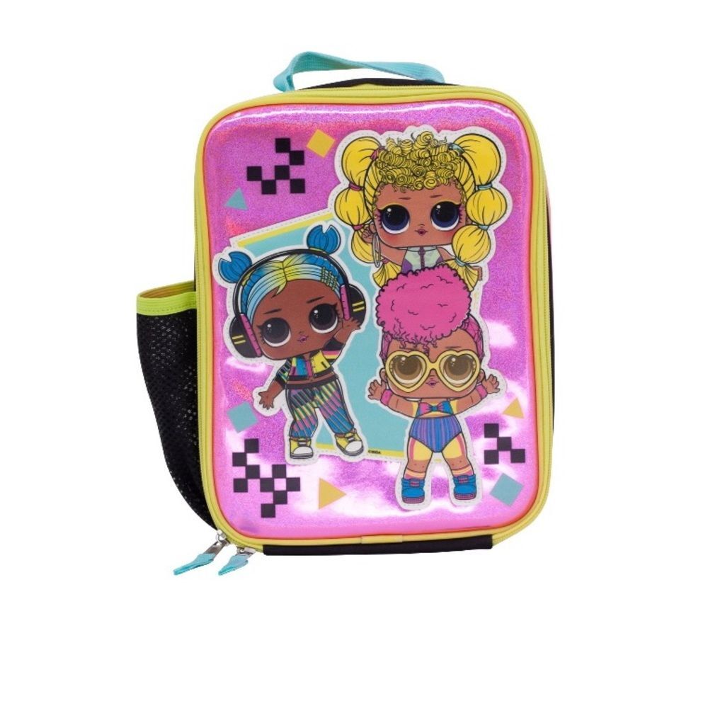 L.O.L. SURPRISE! Gir's Insulated Lunch Tote Bottle Holder Pink NWT
